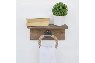 Pukkuri Veggoppheng 30 cm - Brun - Oppbevaring - Hylle - Vegghylle