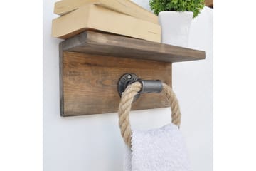 Pukkuri Veggoppheng 30 cm - Brun - Oppbevaring - Hylle - Vegghylle