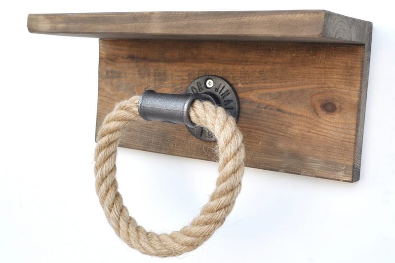 Pukkuri Veggoppheng 30 cm - Brun - Oppbevaring - Hylle - Vegghylle