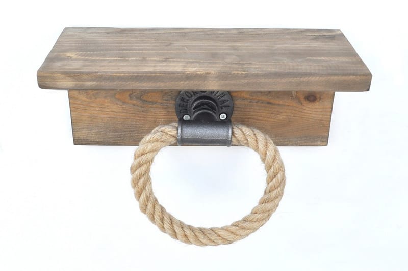 Pukkuri Veggoppheng 30 cm - Brun - Oppbevaring - Hylle - Vegghylle