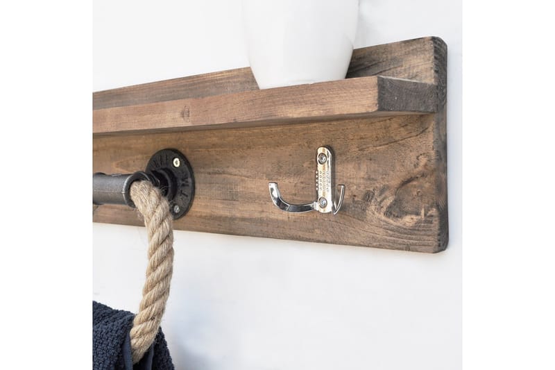 Pukkuri Veggoppheng 60 cm - Brun - Oppbevaring - Kles oppbevaring - Kleshengere & knaggrekker - Knagger