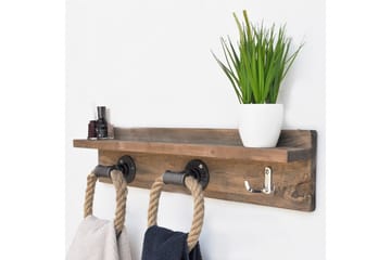 Pukkuri Veggoppheng 60 cm - Brun - Oppbevaring - Kles oppbevaring - Kleshengere & knaggrekker - Knagger