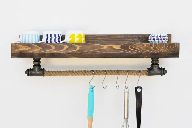 Pukkuri Veggoppheng 60 cm, Svart