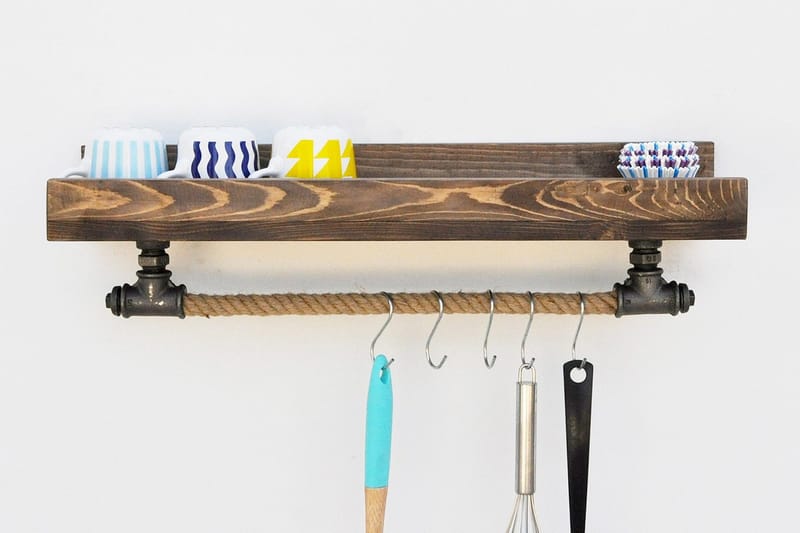 Pukkuri Veggoppheng 60 cm, Svart