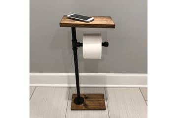 Pukkuri Papirholder 30 cm - Brun/Svart - Oppbevaring - Hylle - Vegghylle