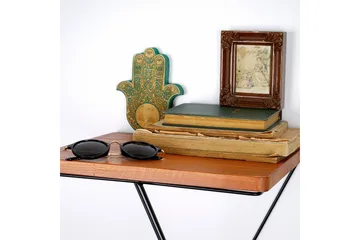 Pukkuri Papirholder med Hylle 33 cm - Brun/Svart - Oppbevaring - Hylle - Vegghylle