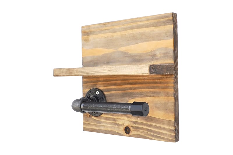 Pukkuri Papirholder 14 cm, Brun/Svart