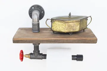 Pukkuri Papirholder 31 cm - Brun/Svart - Servering & borddekking - Kjøkkenprodukter