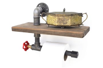 Pukkuri Papirholder 31 cm - Brun/Svart - Servering & borddekking - Kjøkkenprodukter