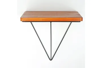 Pukkuri Papirholder med Hylle 33 cm - Brun/Svart - Oppbevaring - Hylle - Vegghylle