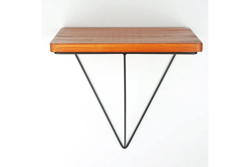 Pukkuri Papirholder med Hylle 33 cm - Brun/Svart - Oppbevaring - Hylle - Vegghylle