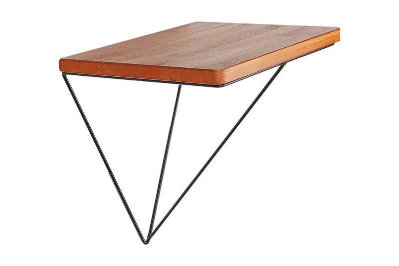 Pukkuri Papirholder med Hylle 33 cm, Brun/Svart