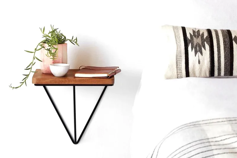 Pukkuri Papirholder med Hylle 33 cm - Brun/Svart - Oppbevaring - Hylle - Vegghylle