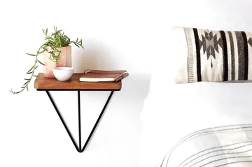 Pukkuri Papirholder med Hylle 33 cm - Brun/Svart - Oppbevaring - Hylle - Vegghylle