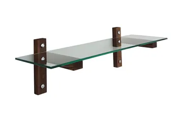 Quezad Vegghylle 85 cm - Valnøtt - Oppbevaring - Hylle - Vegghylle