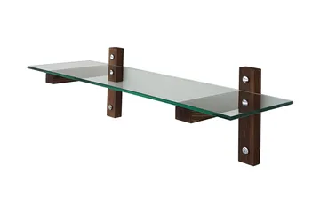 Quezad Vegghylle 85 cm - Valnøtt - Oppbevaring - Hylle - Vegghylle