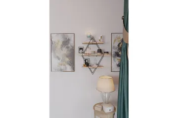 Rambabu Vegghylle 70 cm - Gull/Svart - Oppbevaring - Hylle - Vegghylle