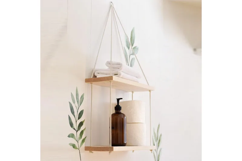 Raniye Vegghylle 40x2 cm, Mørkebrun