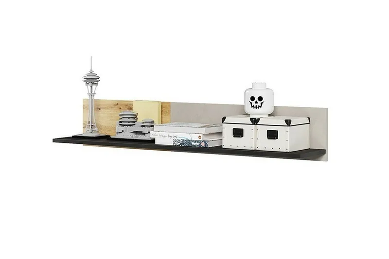 Rathmore Vägghylla 115x22 cm Black - Oppbevaring - Hylle - Vegghylle