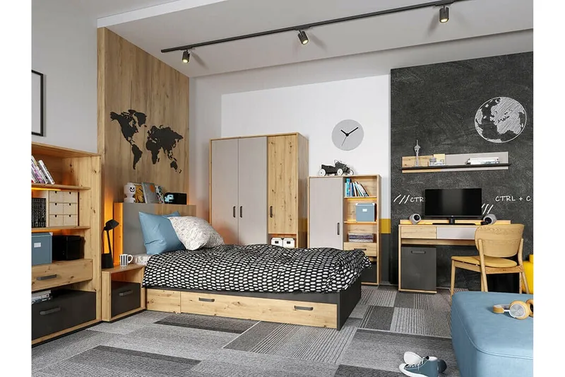 Rathmore Vägghylla 115x22 cm Black - Oppbevaring - Hylle - Vegghylle