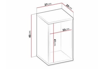 Rathmore Vägghylla 27x25 cm Dark grey - Oppbevaring - Hylle - Vegghylle