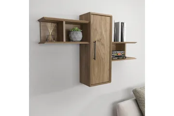 Rinorea Vegghylle 118,6x51,8 cm - Brun - Oppbevaring - Hylle - Vegghylle