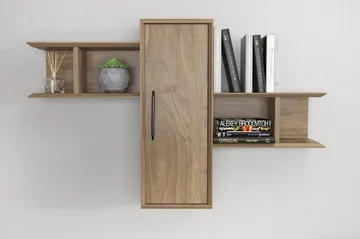 Rinorea Vegghylle 118,6x51,8 cm - Brun - Oppbevaring - Hylle - Vegghylle