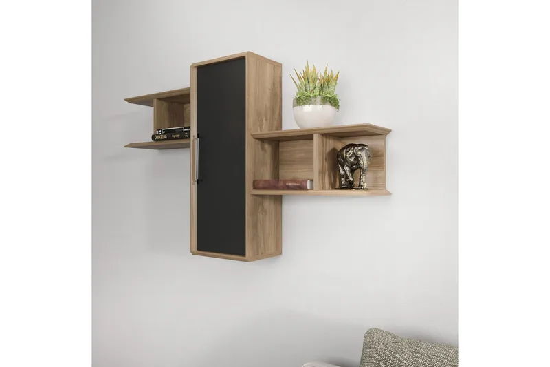 Rinorea Vegghylle 118,6x51,8 cm - Brun - Oppbevaring - Hylle - Vegghylle