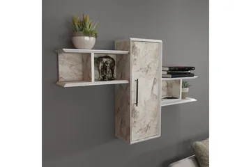 Rinorea Vegghylle 118,6x51,8 cm - Hvit - Oppbevaring - Hylle - Vegghylle