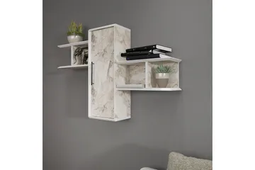 Rinorea Vegghylle 118,6x51,8 cm - Hvit - Oppbevaring - Hylle - Vegghylle