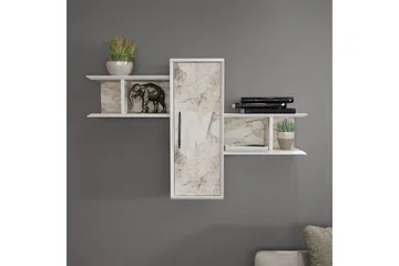 Rinorea Vegghylle 118,6x51,8 cm - Hvit - Oppbevaring - Hylle - Vegghylle