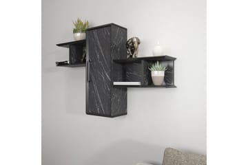 Rinorea Vegghylle 118,6x51,8 cm - Svart - Oppbevaring - Hylle - Vegghylle