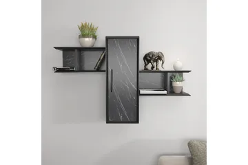 Rinorea Vegghylle 118,6x51,8 cm - Svart - Oppbevaring - Hylle - Vegghylle