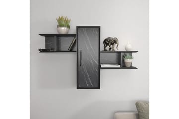 Rinorea Vegghylle 118,6x51,8 cm - Svart - Oppbevaring - Hylle - Vegghylle