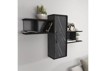 Rinorea Vegghylle 118,6x51,8 cm - Svart - Oppbevaring - Hylle - Vegghylle