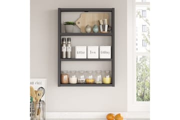 Rinorea Vegghylle 43,2x60 cm - Antrasitt - Oppbevaring - Hylle - Vegghylle