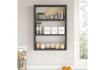 Rinorea Vegghylle 43,2x60 cm - Antrasitt - Oppbevaring - Hylle - Vegghylle