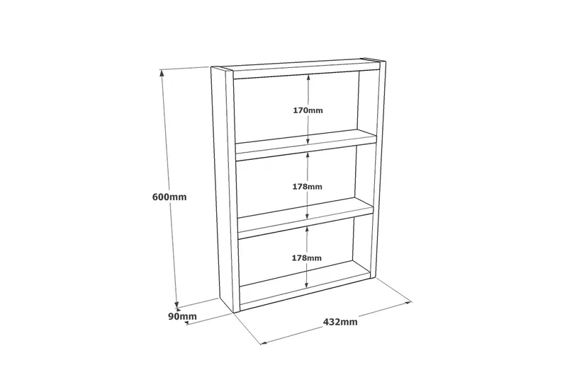 Rinorea Vegghylle 43,2x60 cm - Grønn - Oppbevaring - Hylle - Vegghylle