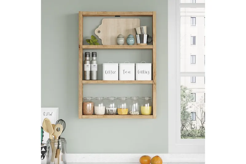 Rinorea Vegghylle 43,2x60 cm - Grønn - Oppbevaring - Hylle - Vegghylle