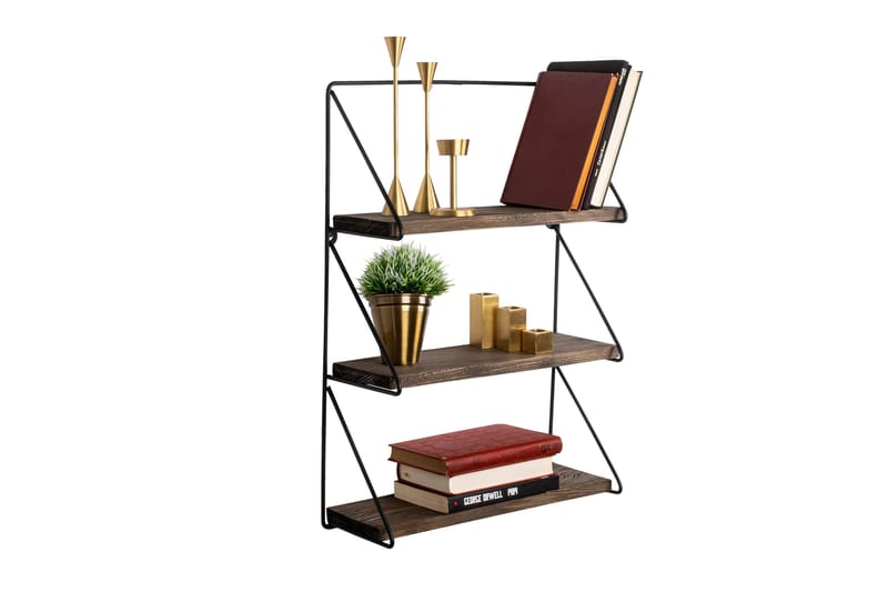 Rinorea Vegghylle 60x15 cm 3 Hyller - Oppbevaring - Hylle - Vegghylle