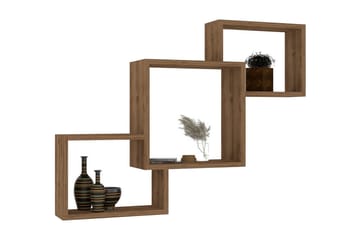 Rinorea Vegghylle 98x72 cm - Brun - Oppbevaring - Hylle - Vegghylle