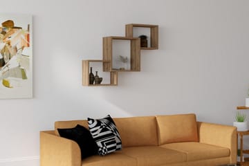 Rinorea Vegghylle 98x72 cm - Brun - Oppbevaring - Hylle - Vegghylle