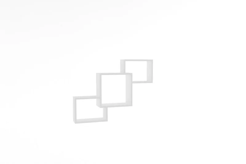 Rinorea Vegghylle 98x72 cm - Hvit - Oppbevaring - Hylle - Vegghylle