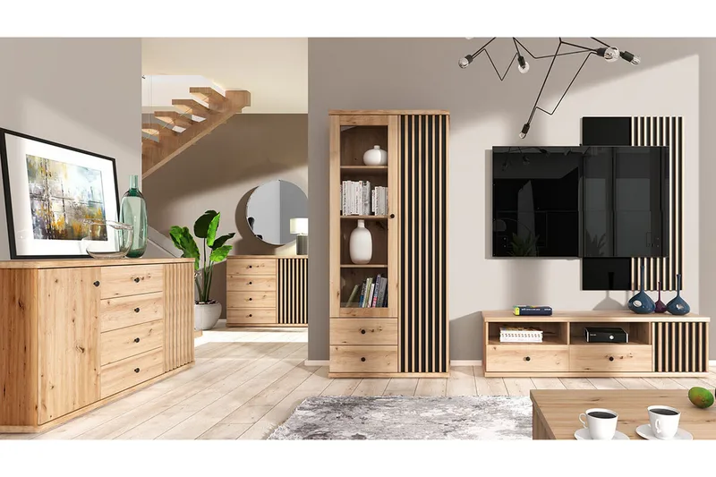 Rosehall Vägghylla 120x18 cm Black - Oppbevaring - Hylle - Vegghylle