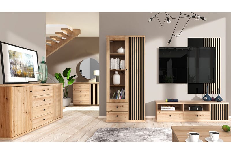 Rosehall Vägghylla 120x18 cm Black - Oppbevaring - Hylle - Vegghylle