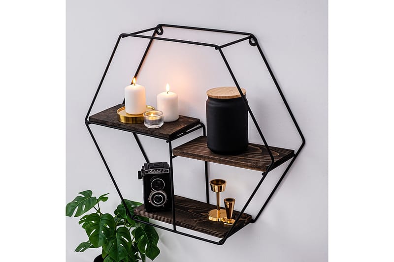 Serotinus Vegghylle 60x15 cm 3 Hyller - Oppbevaring - Hylle - Vegghylle