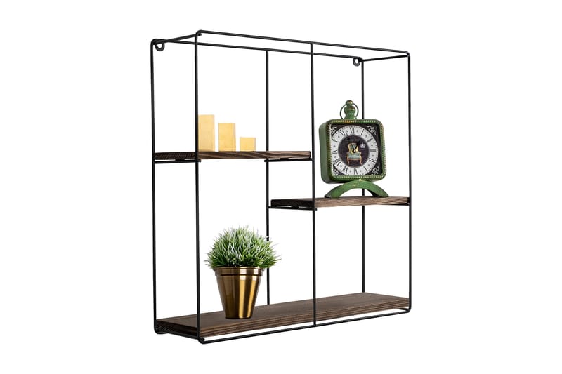 Siringo Vegghylle 60x15 cm 3 Hyller - Oppbevaring - Hylle - Vegghylle