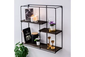 Siringo Vegghylle 60x15 cm 3 Hyller - Oppbevaring - Hylle - Vegghylle