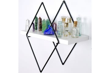 Sivrice Vegghylle 31x15 cm - Hvit - Oppbevaring - Hylle - Vegghylle