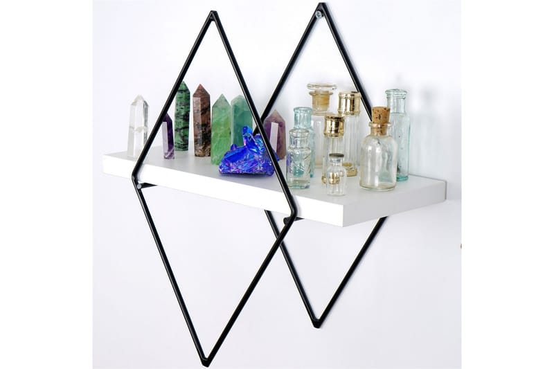 Sivrice Vegghylle 31x15 cm - Hvit - Oppbevaring - Hylle - Vegghylle